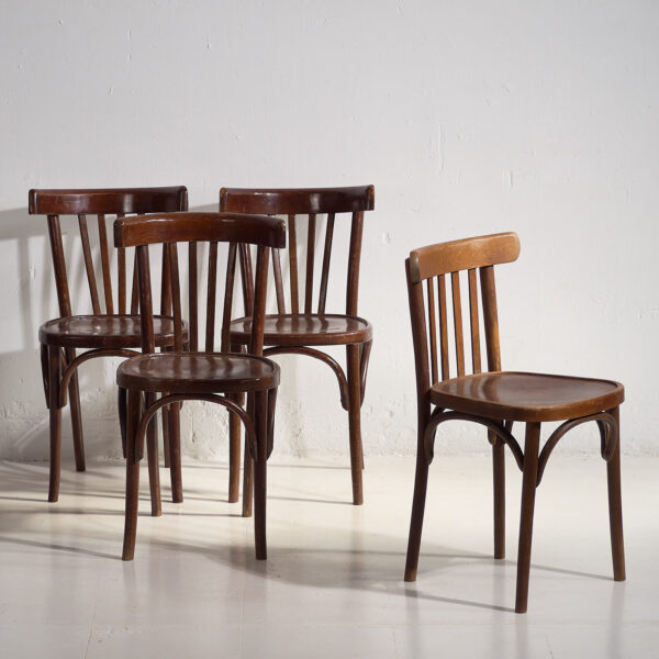 Sillas Thonet bistrot para comedor (c.1940). Conjunto de 4 piezas #27