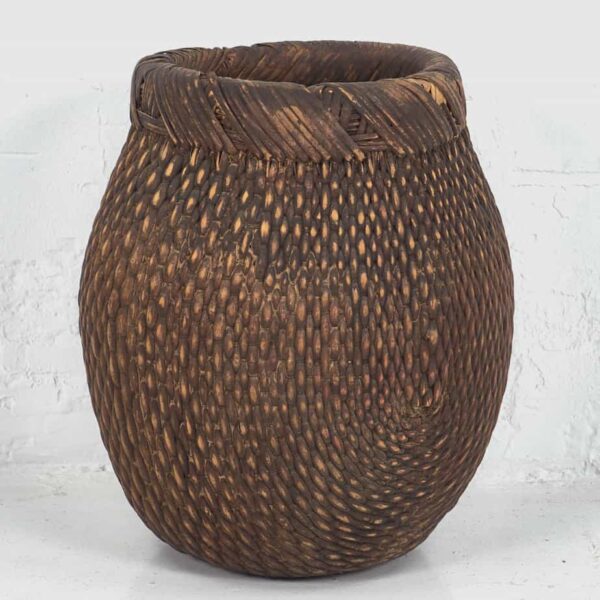 Cesta de pescador antigua (c.1900) #5