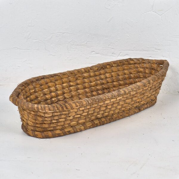 Cesta decorativa de mimbre antigua (c.1930)