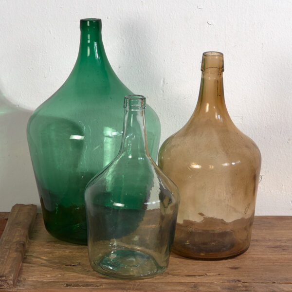 Damajuanas antiguas (c.1920). Conjunto de 3 piezas #35