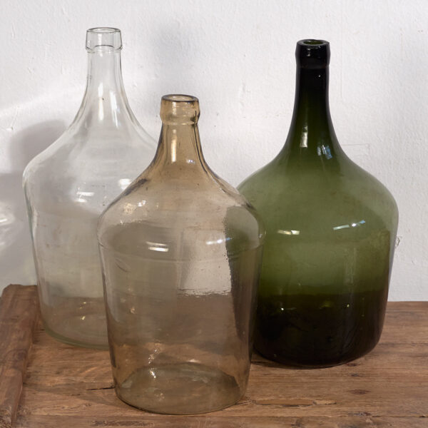 Antiguas damajuanas (c.1920). Conjunto de 3 piezas #37