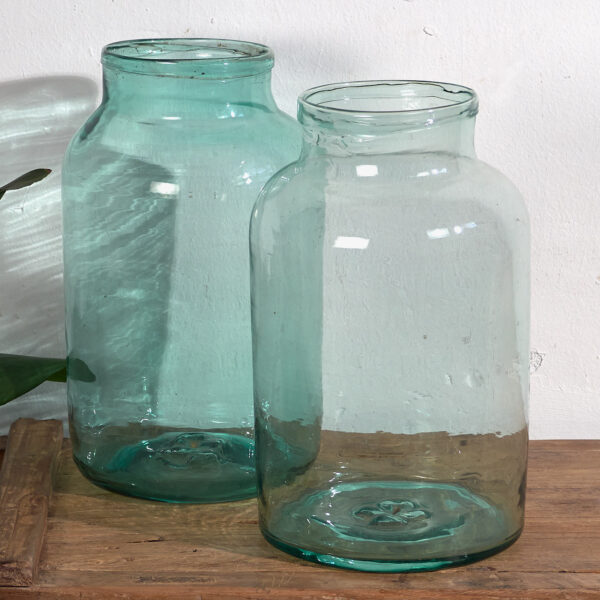 Frascos grandes antiguos (c.1920). Conjunto de 2 piezas #40