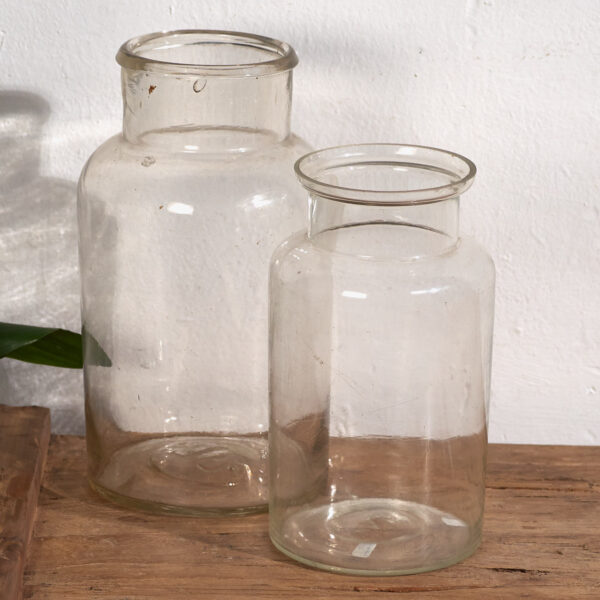 Pequeños frascos antiguos (c.1920). Conjunto de 2 piezas #56