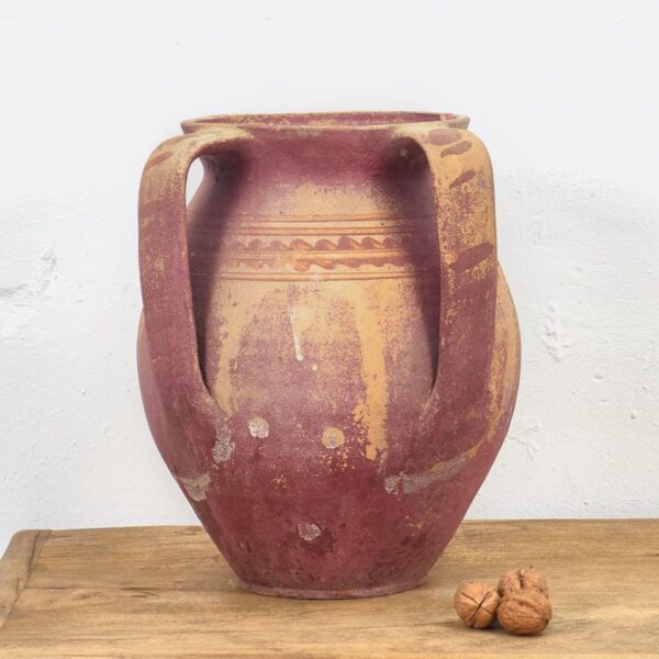 Jarrón antiguo de cerámica de estilo wabi sabi (c.1920)