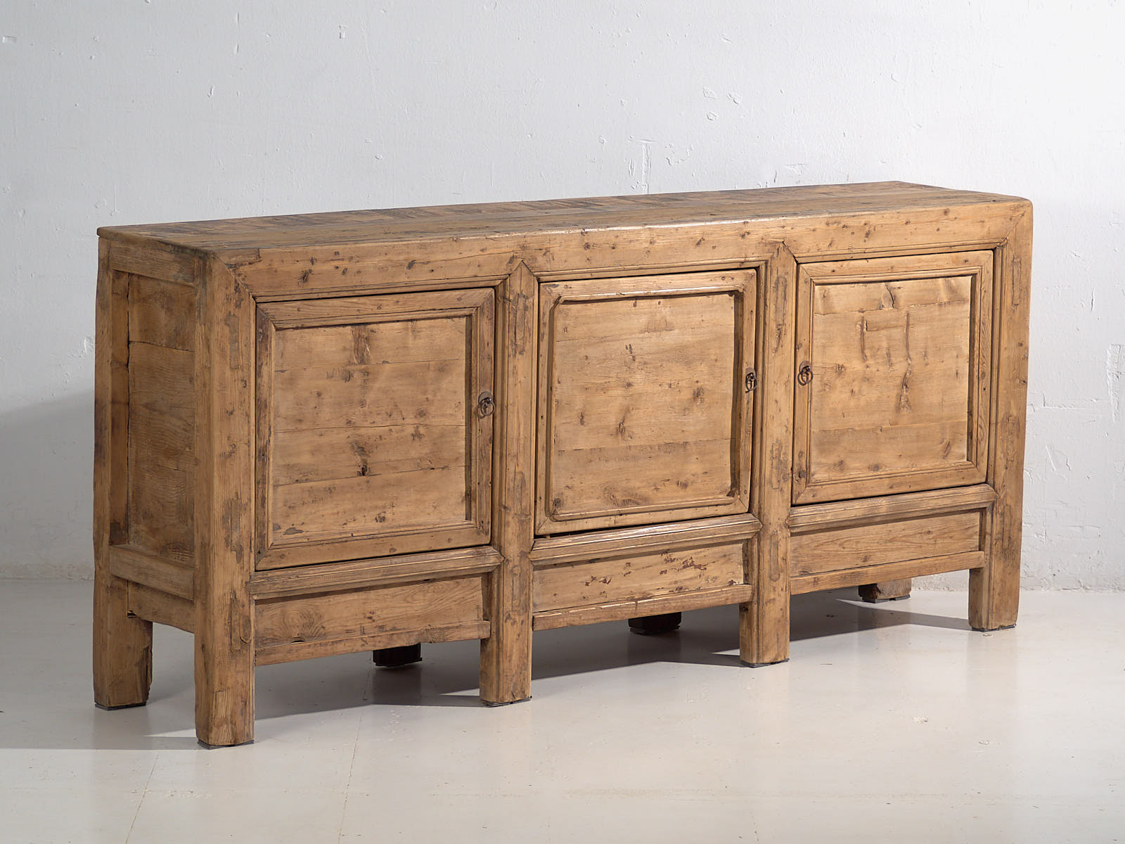 Aparador chino de tres puertas antiguo (c.1900) #14