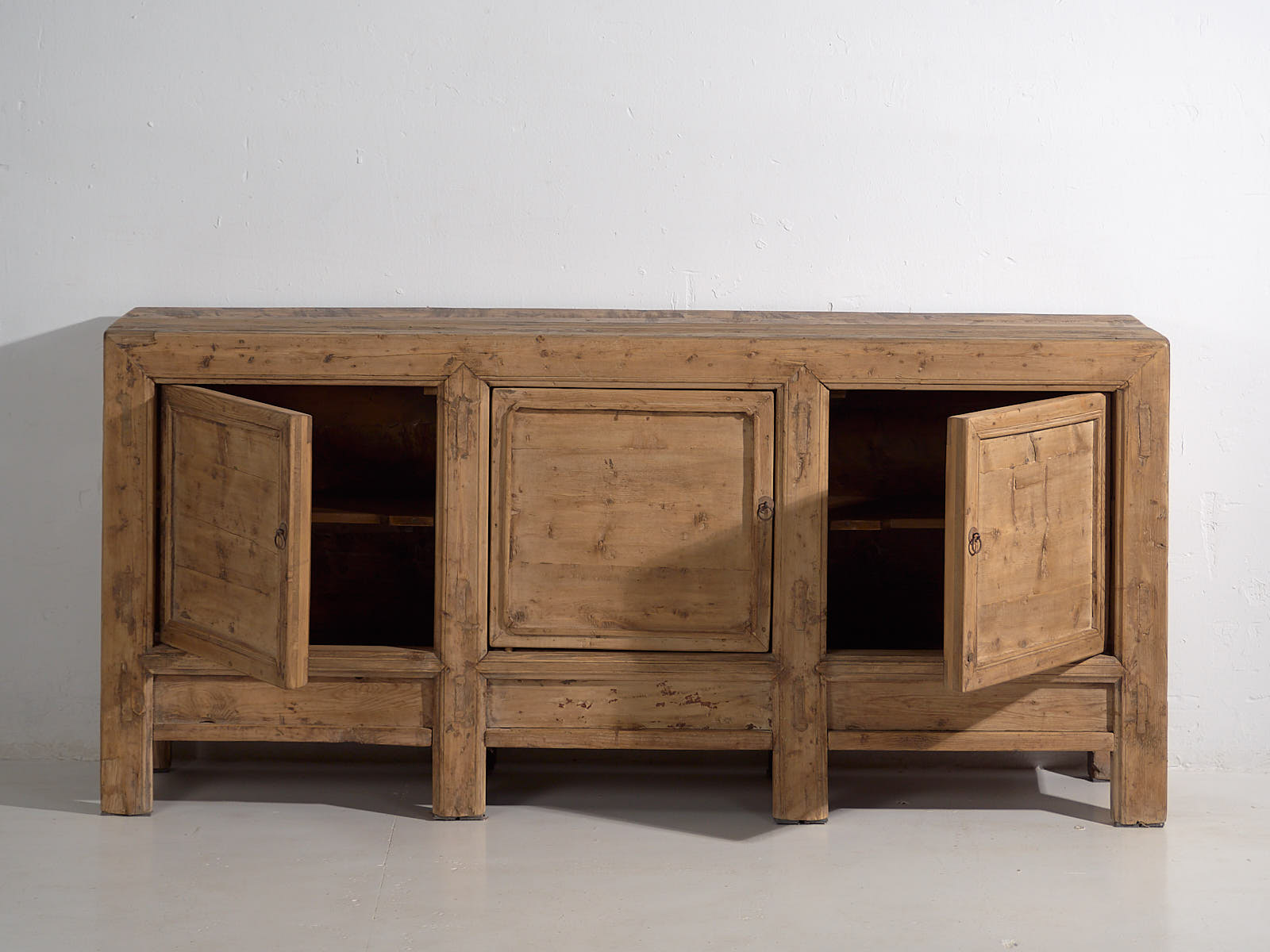 Aparador chino de tres puertas antiguo (c.1900) #14