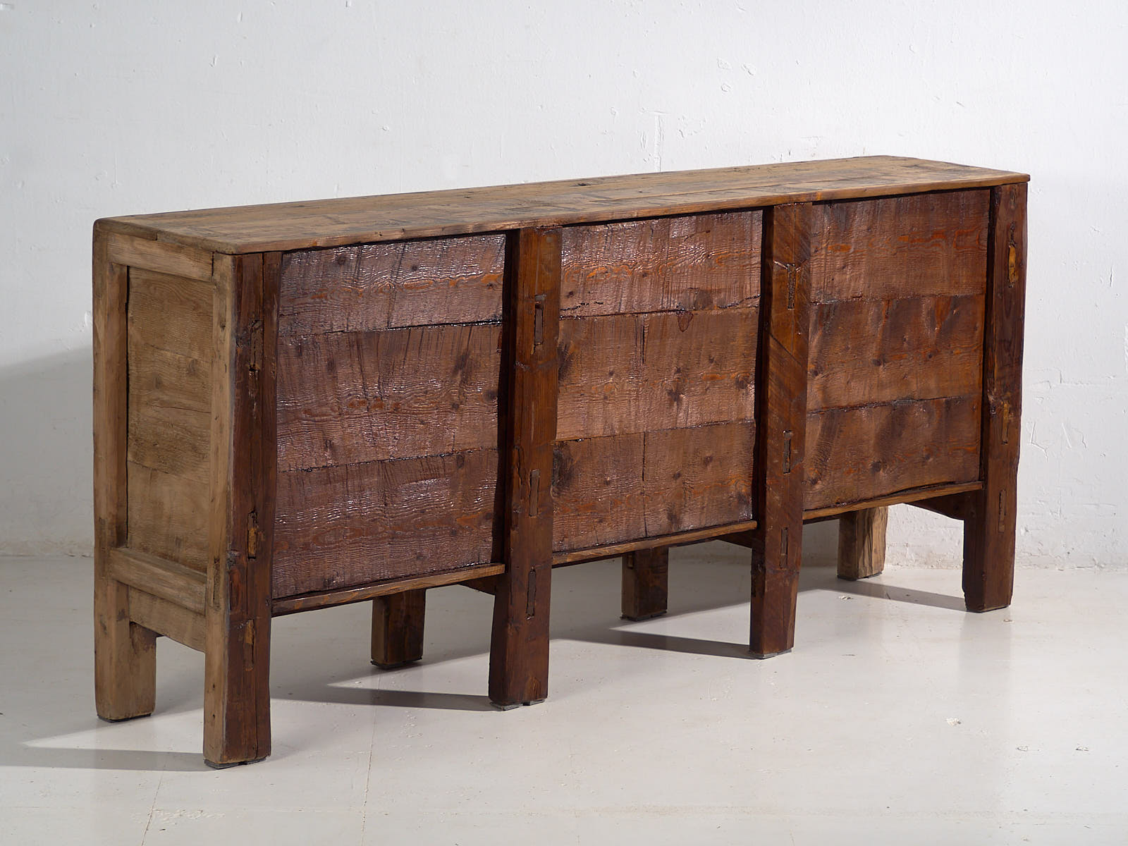 Aparador chino de tres puertas antiguo (c.1900) #14