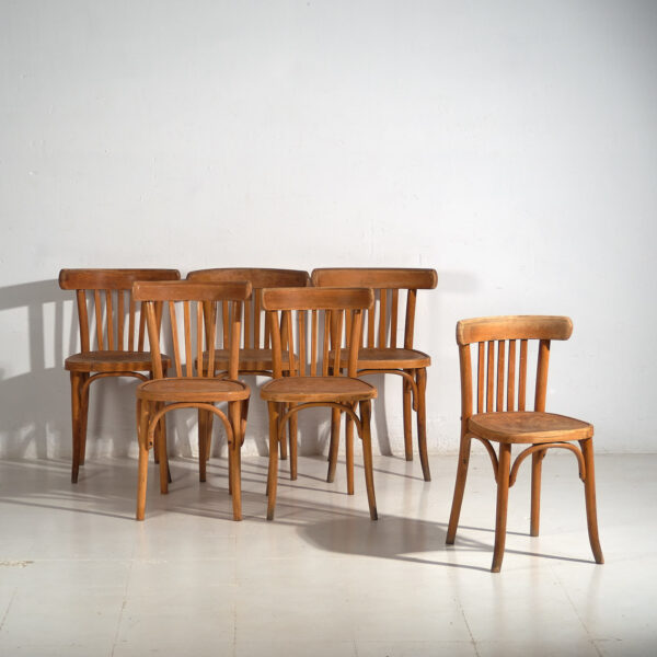 Sillas bistrot Thonet antiguas (c.1920). Conjunto de 6 piezas #4