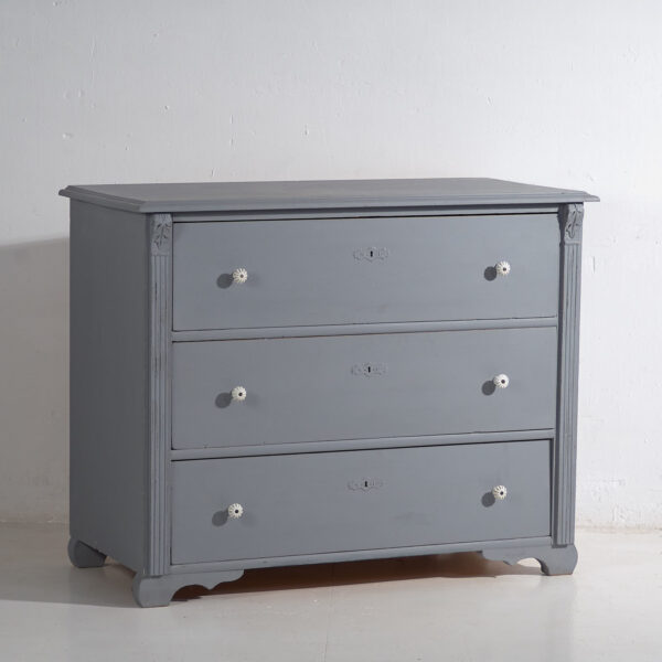 Cómoda gris plata antigua (c.1900) #18
