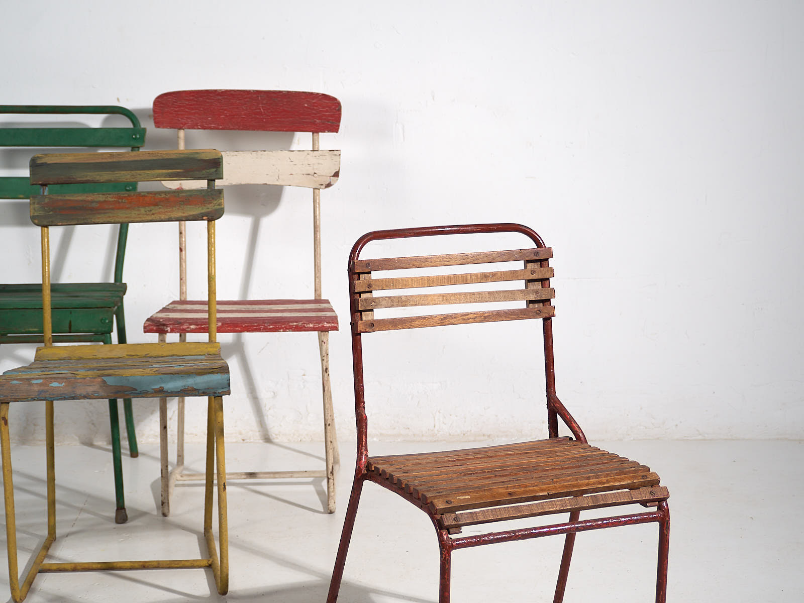 Antiguas sillas de exterior (c.1920). Conjunto de 4 piezas #16