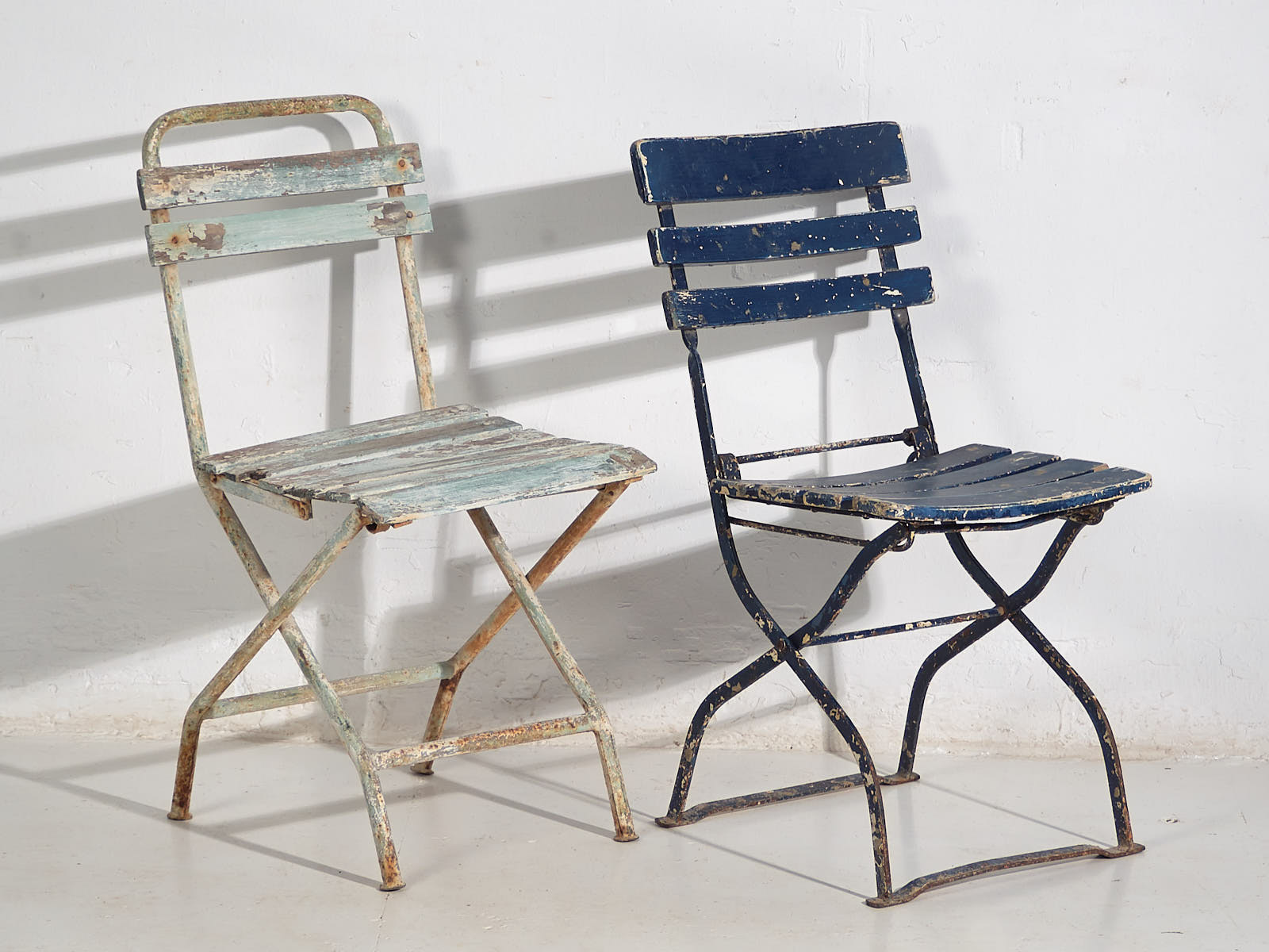 Antique garden folding chairs (c.1920). Set of 4 pieces #34