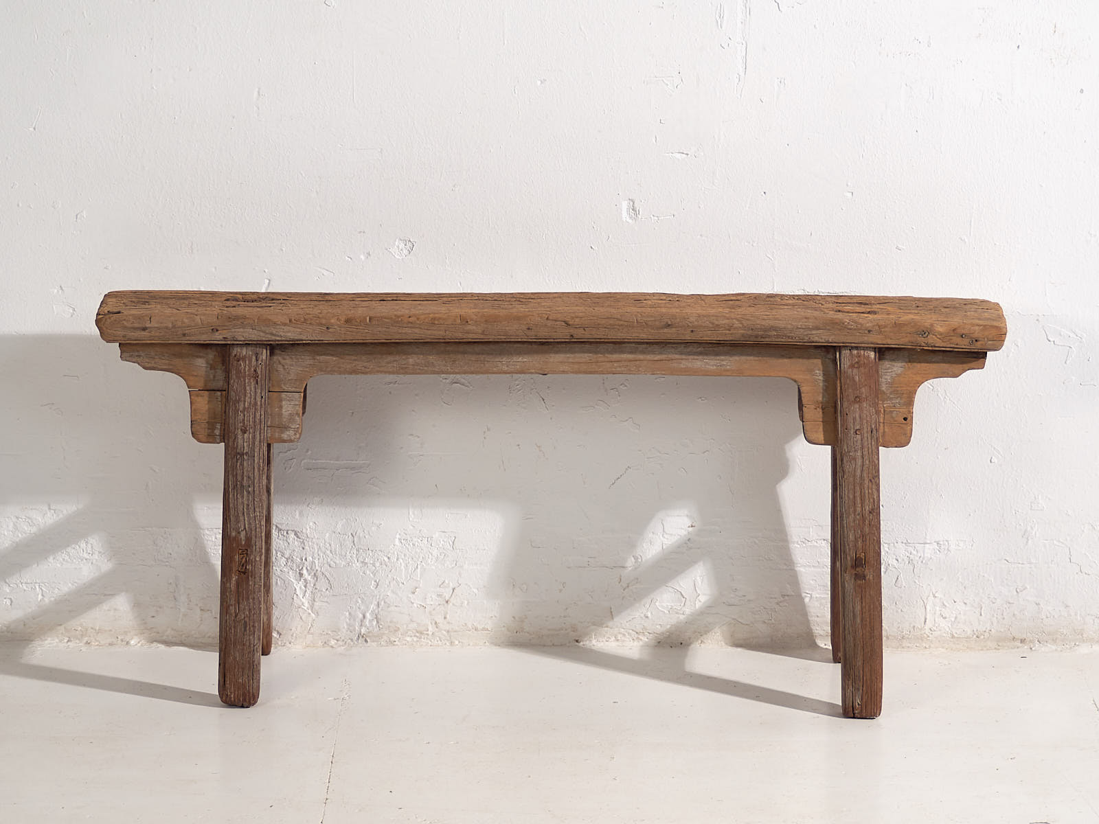 Early style antique Chinese bench (c.1870) #4