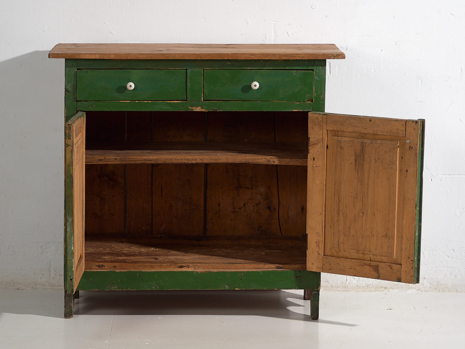 Armario verde antiguo de estilo provenzal francés (c.1920) #5