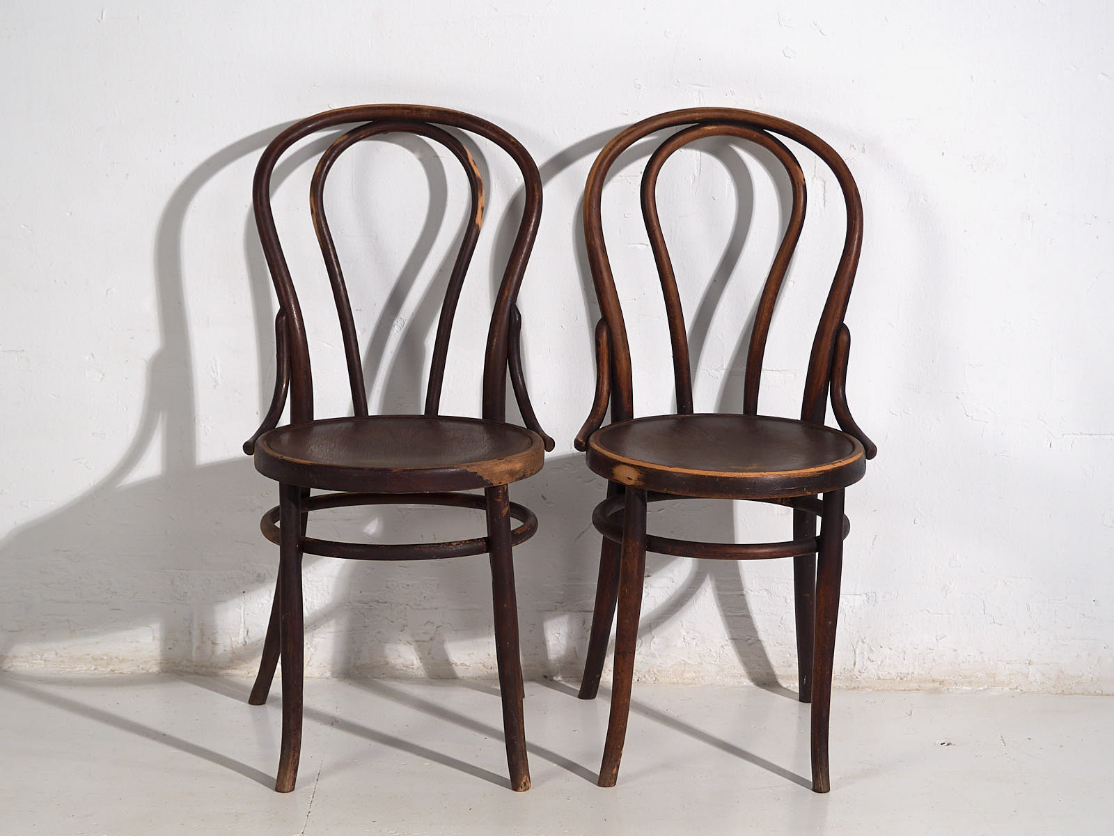 Sillas antiguas de estilo café parisino (c.1920). Conjunto de 4 piezas #5