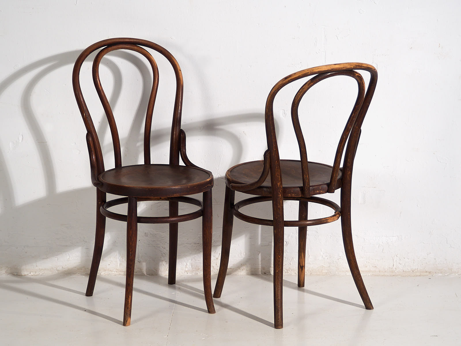 Sillas antiguas de estilo café parisino (c.1920). Conjunto de 4 piezas #5