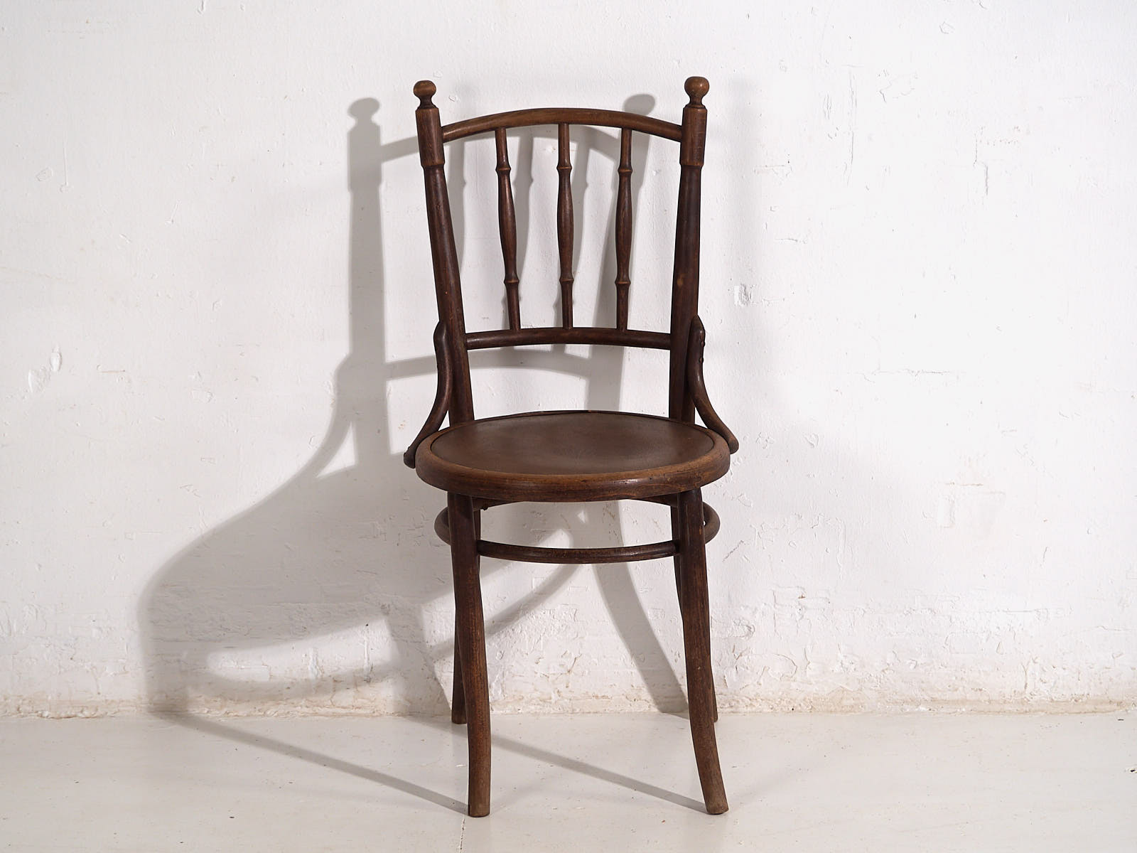Chaises de salle à manger anciennes en bois courbé (vers 1920). Ensemble de 6 pièces n°2