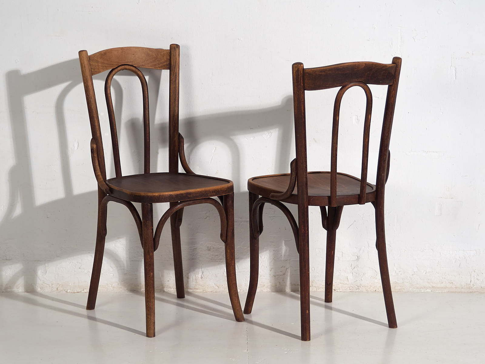 Chaises de salle à manger anciennes (c.1920). Ensemble de 6 pièces n°2