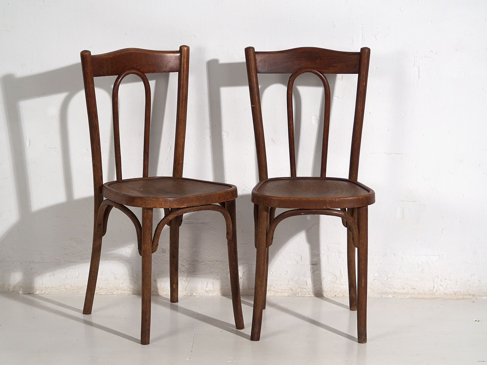 Chaises de salle à manger anciennes (c.1920). Ensemble de 6 pièces n°2