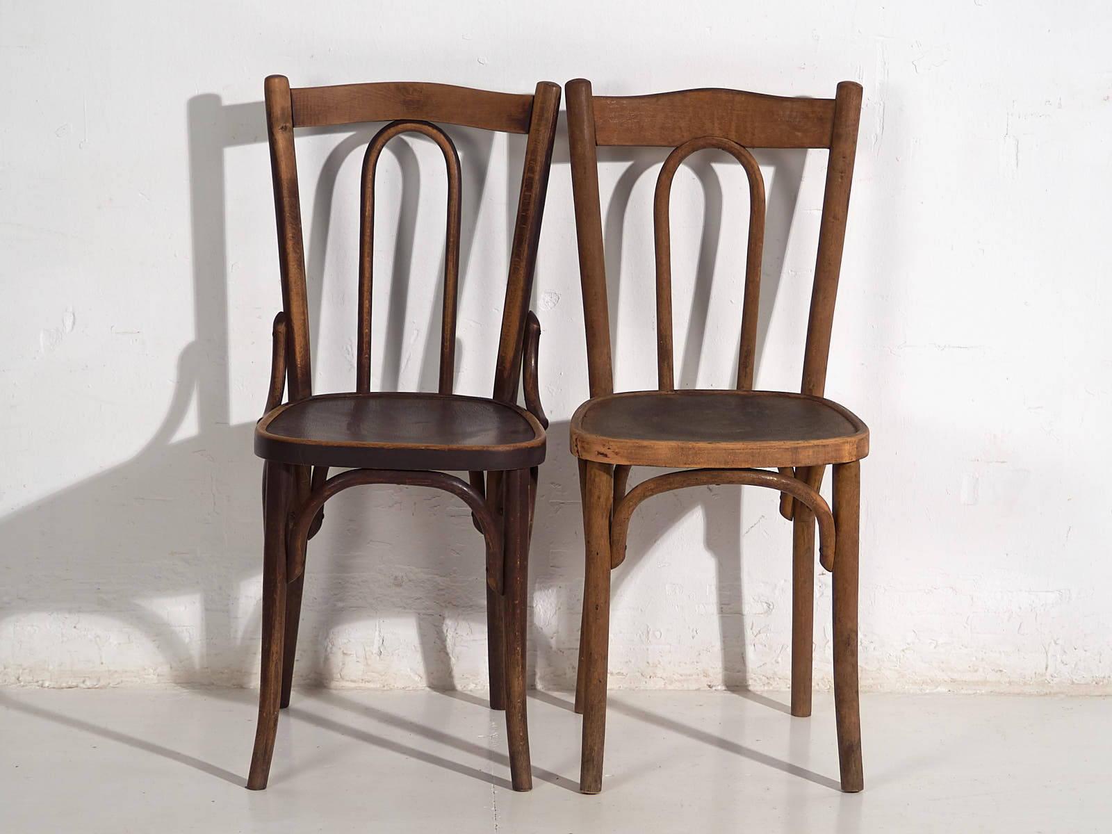 Chaises de salle à manger anciennes (c.1920). Ensemble de 6 pièces n°2