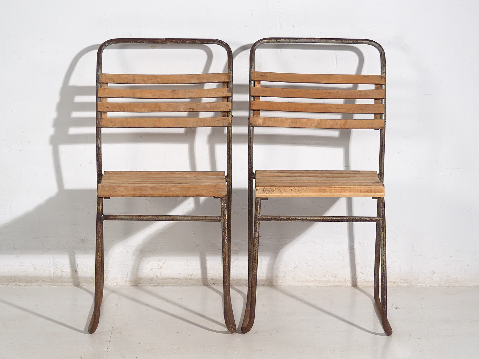 Sillas de patio antiguas (c.1920). Conjunto de 4 piezas #2