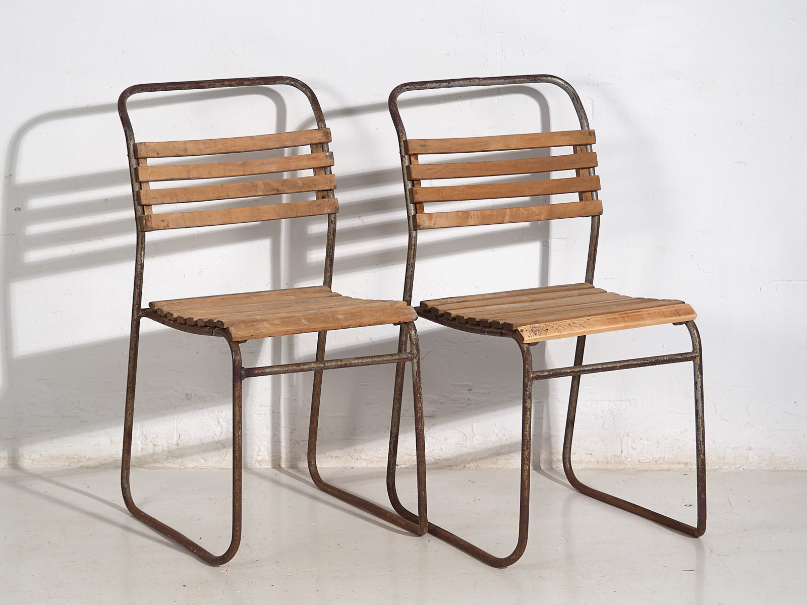 Sillas de patio antiguas (c.1920). Conjunto de 4 piezas #2