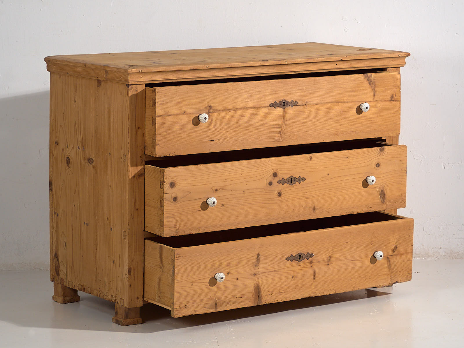 Cómoda antigua de madera maciza (c.1920) #14