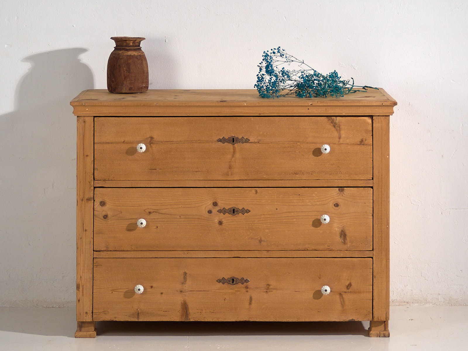 Cómoda antigua de madera maciza (c.1920) #14