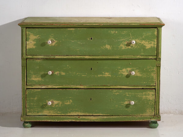 Commode ancienne verte (c.1920) #12