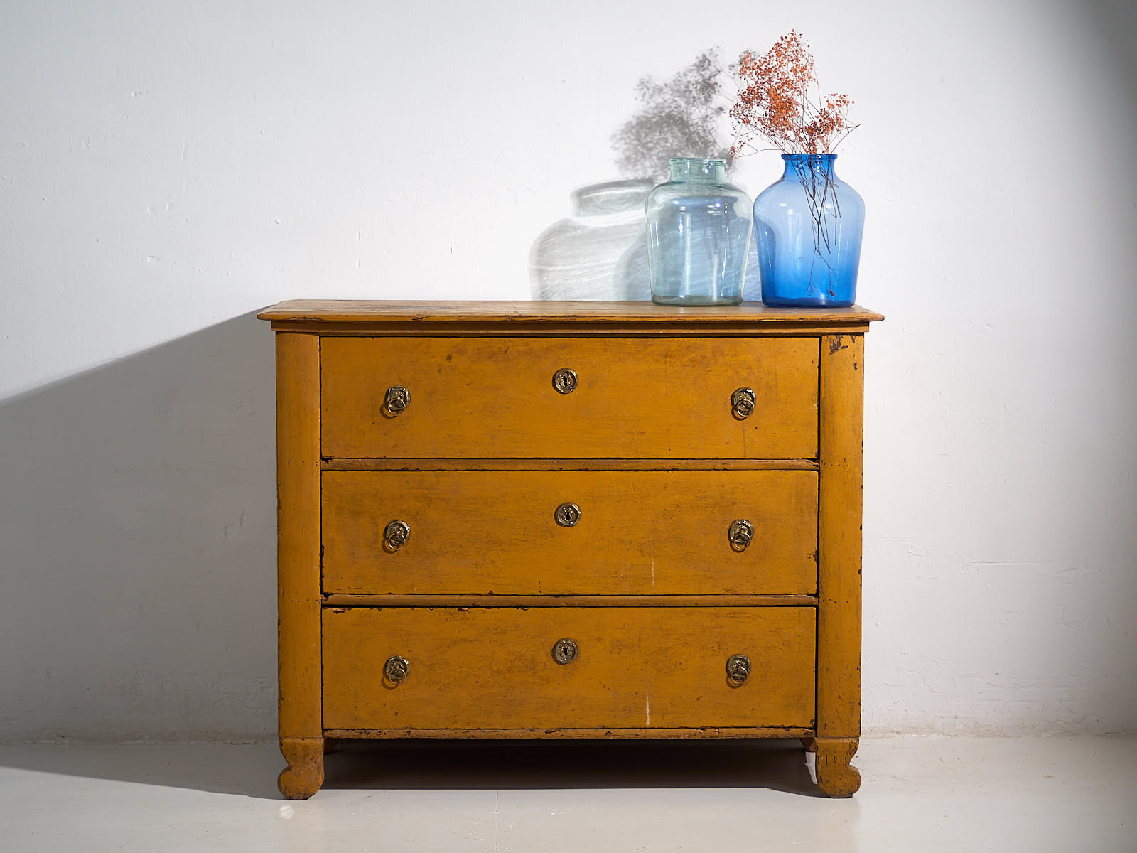 Cómoda antigua con pátina de color ocre (c.1920) #76