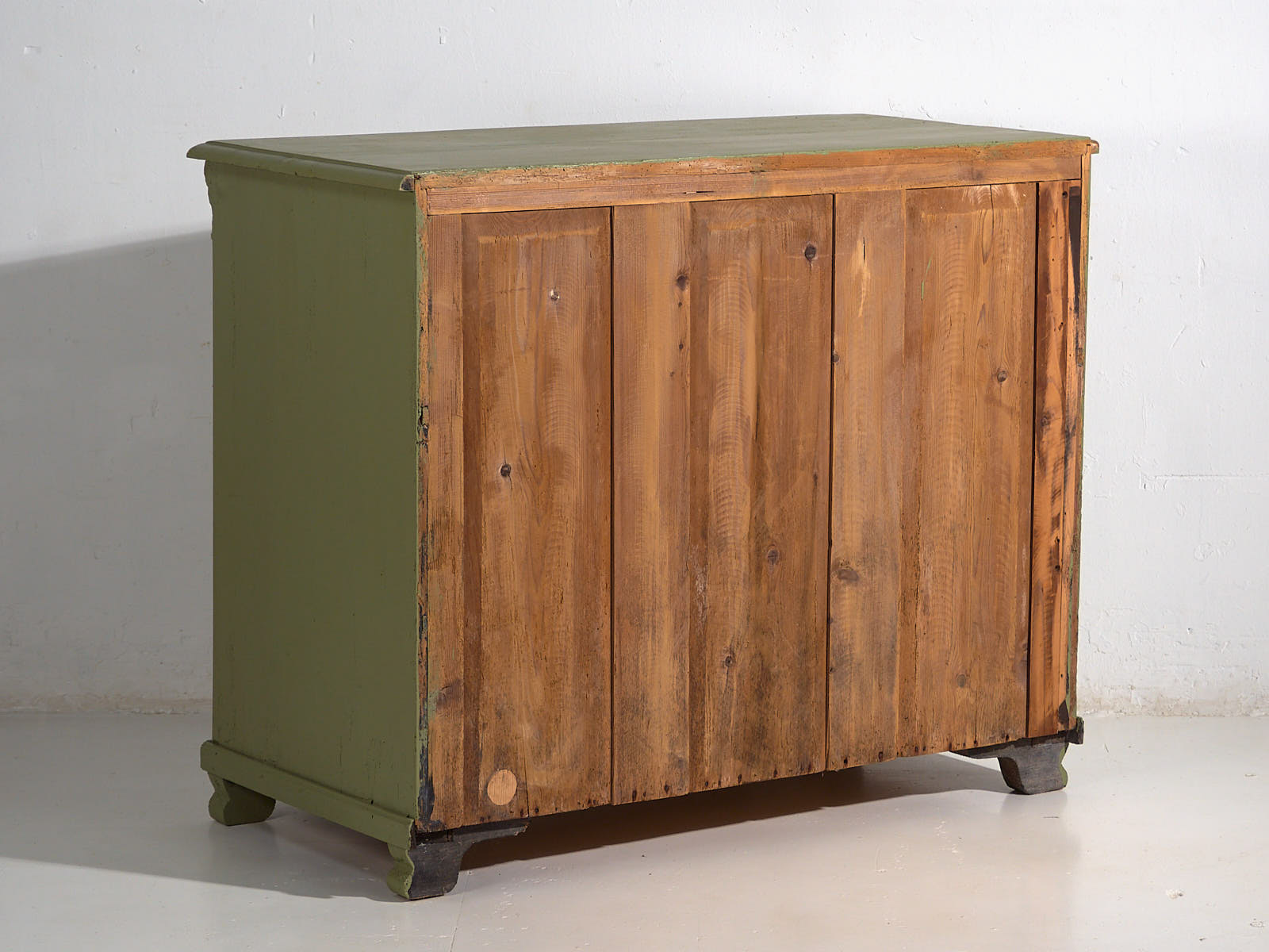 Olive green antique chest of drawers (c.1920) #55