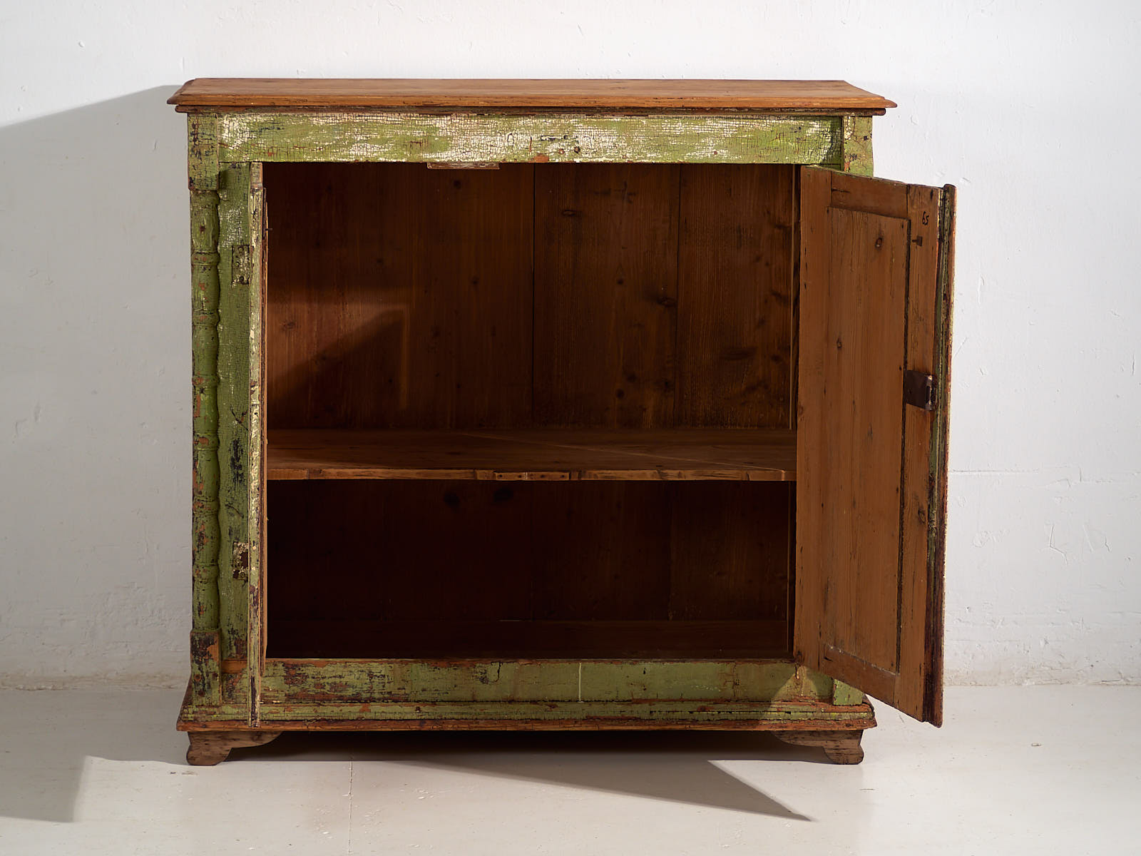 Cómoda antigua de color verde (c.1920) #59