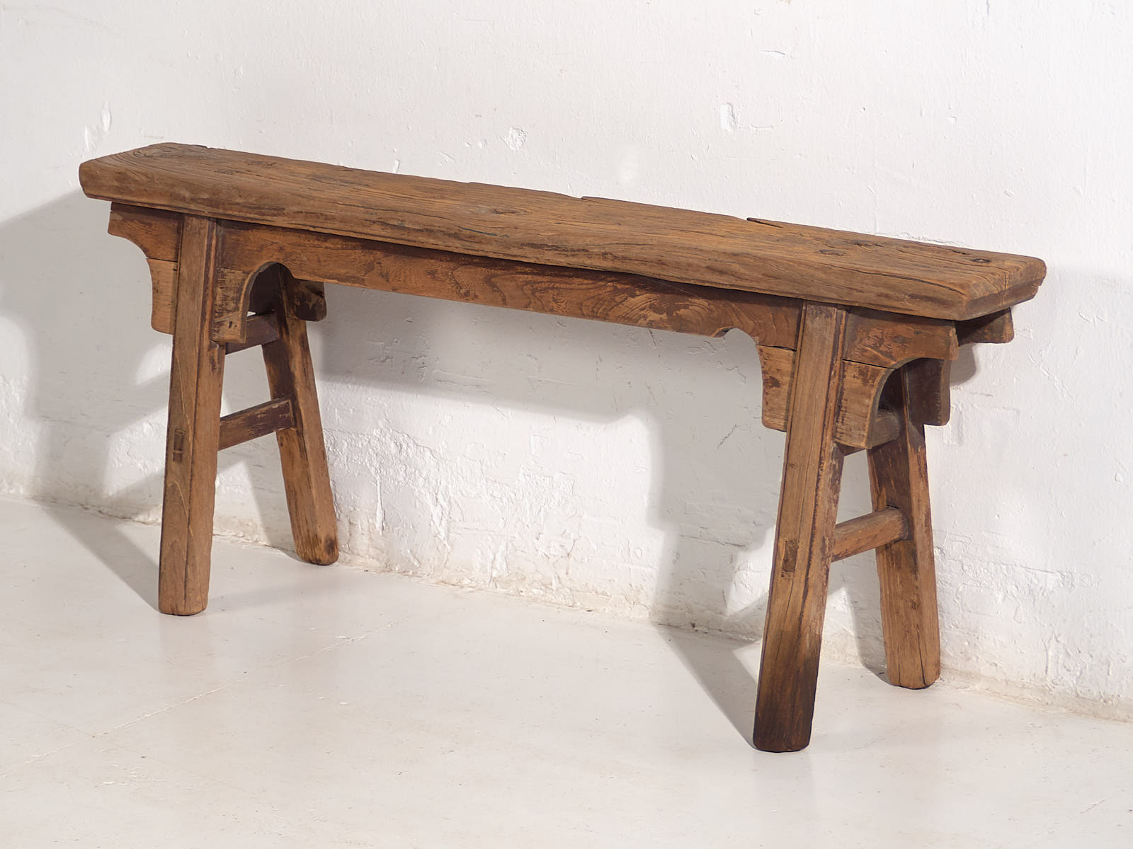 Banc ancien en bois massif (c.1870) #19