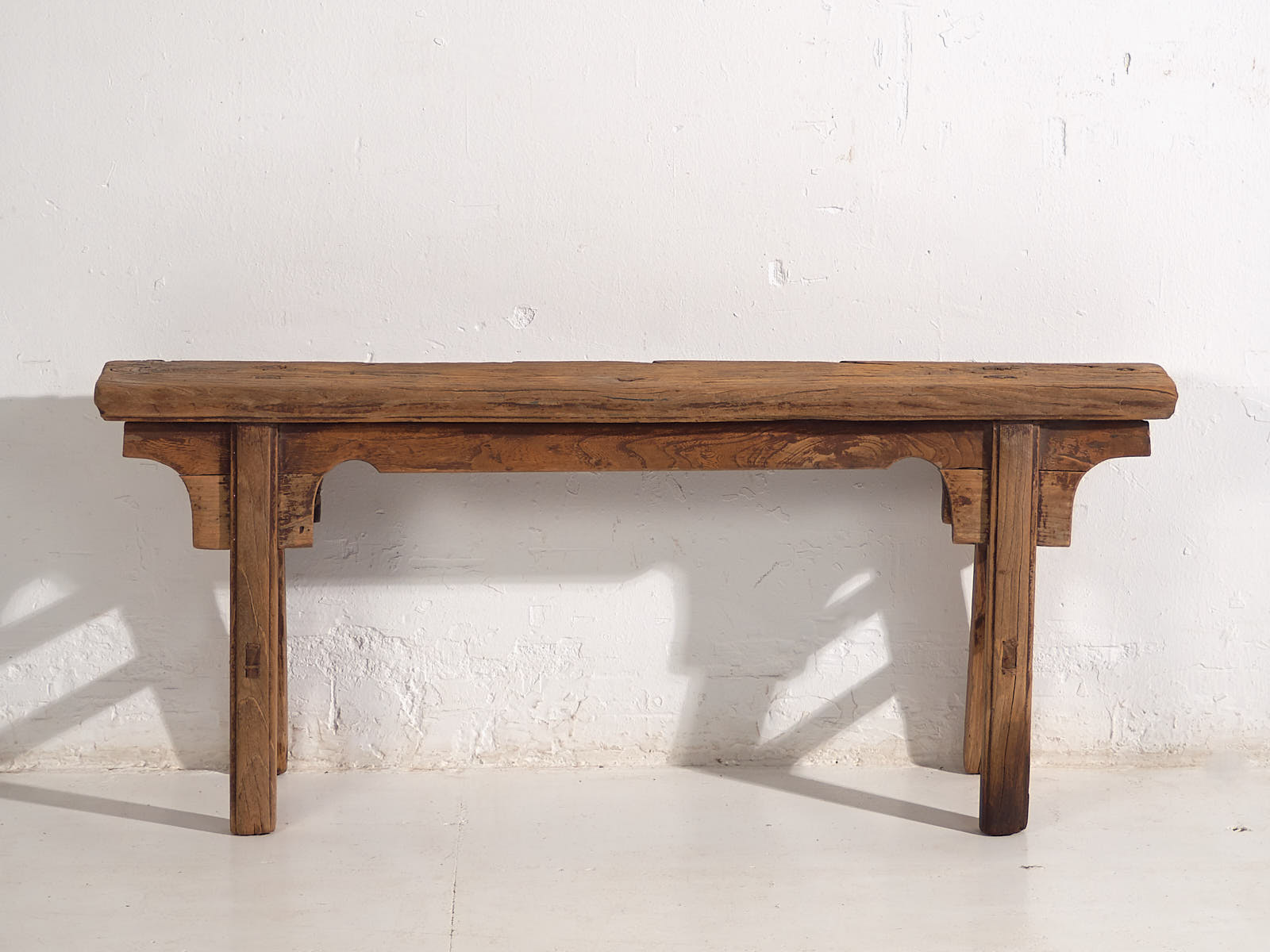 Banc ancien en bois massif (c.1870) #19