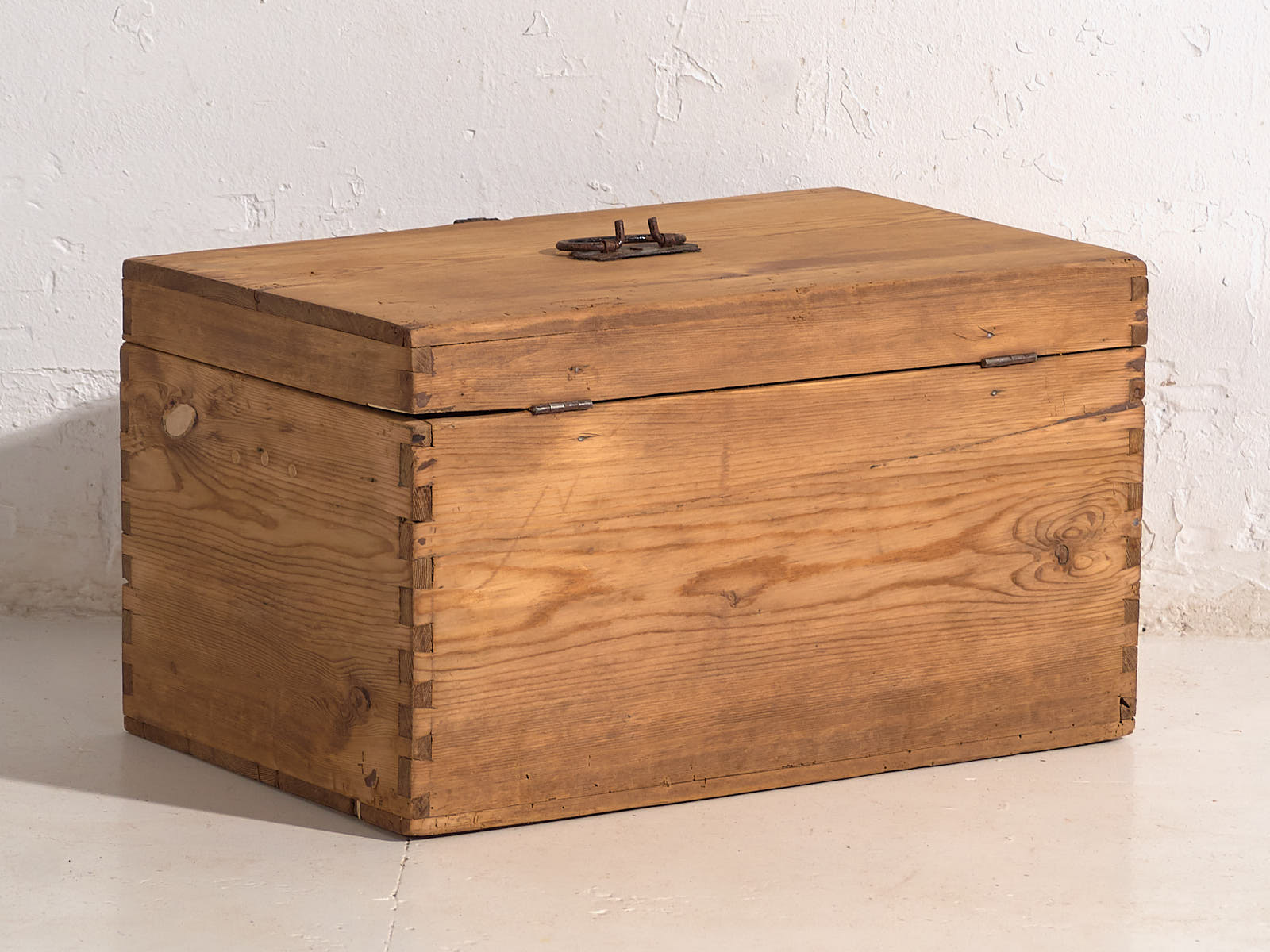 Pequeño cofre de almacenaje antiguo (c.1920) #3