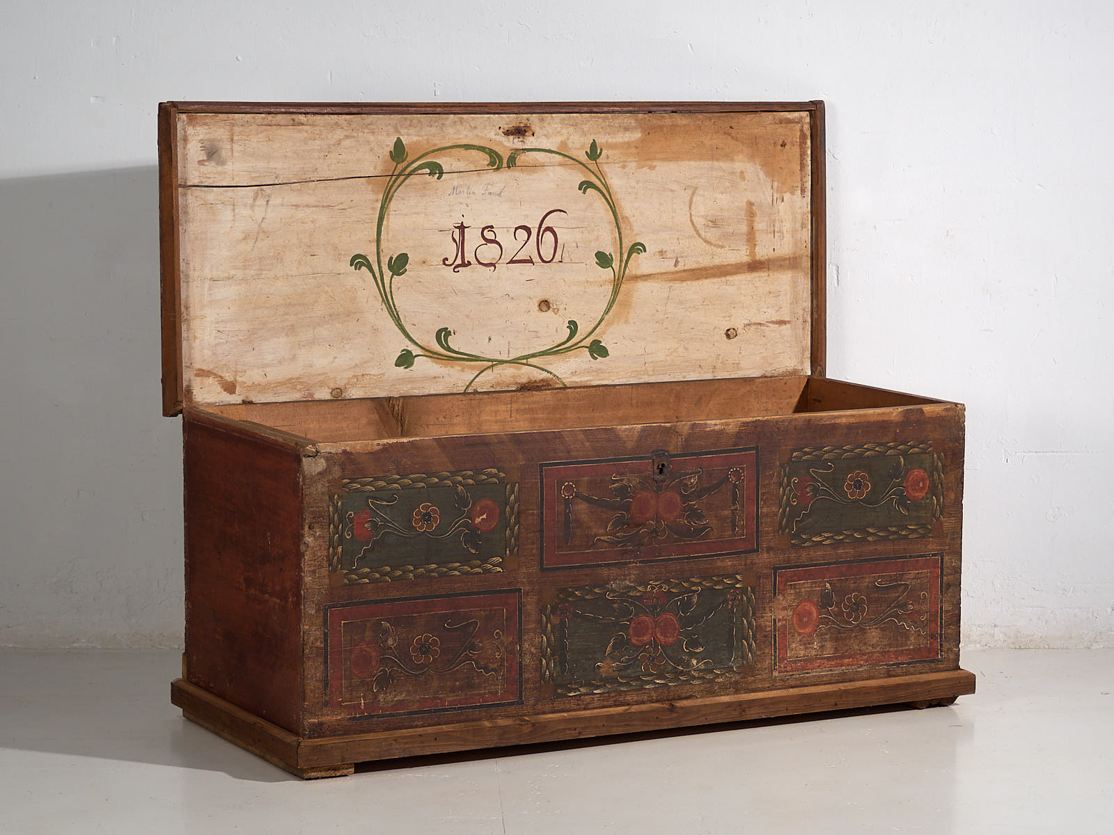 Antique wedding chest (Year 1826) #15