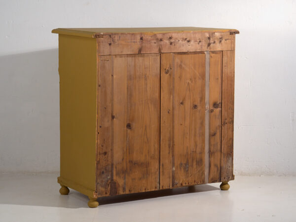 Large antique mustard colored chest of drawers (c.1920) #78